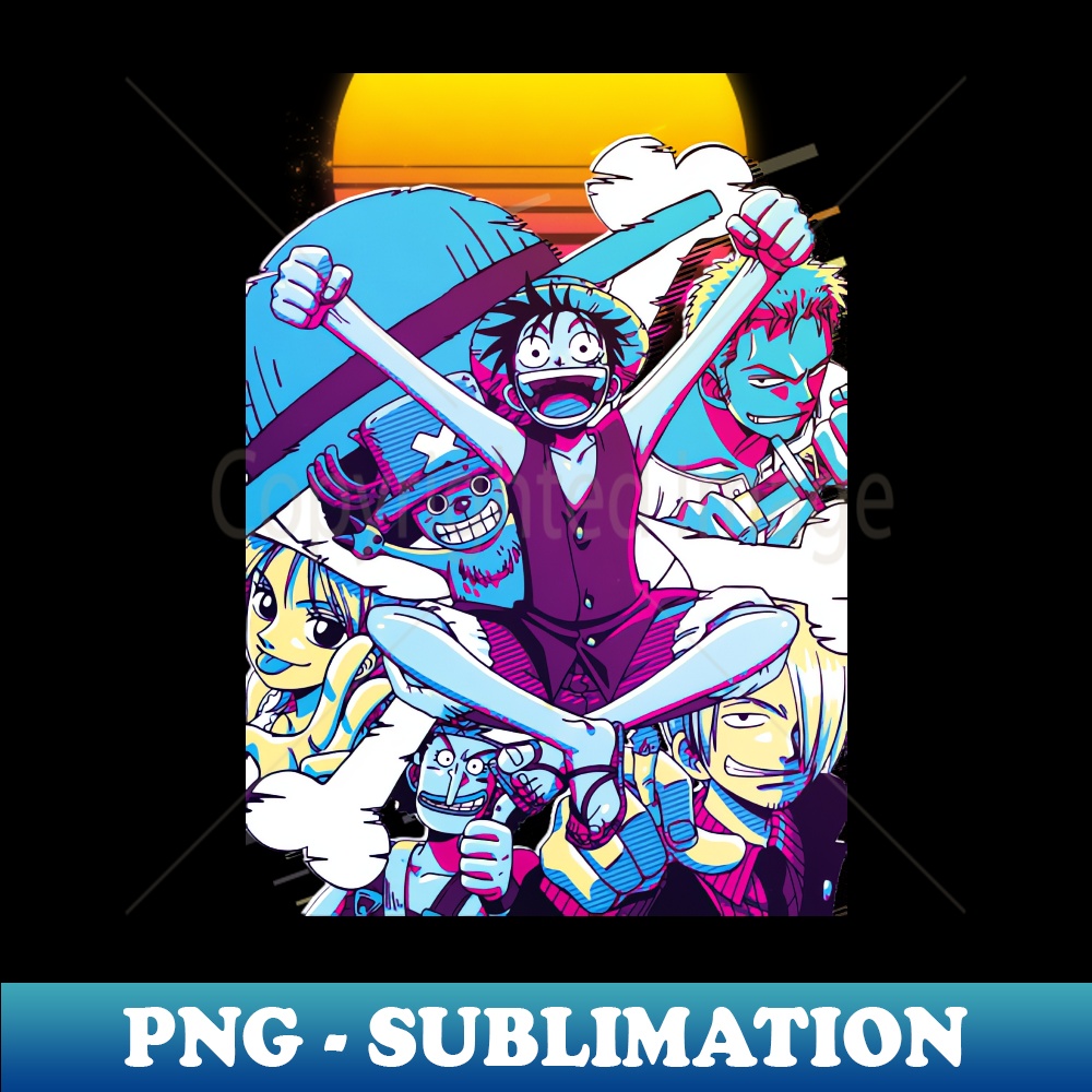 Straw Hat Pirate Signature Sublimation PNG File Transfor Inspire