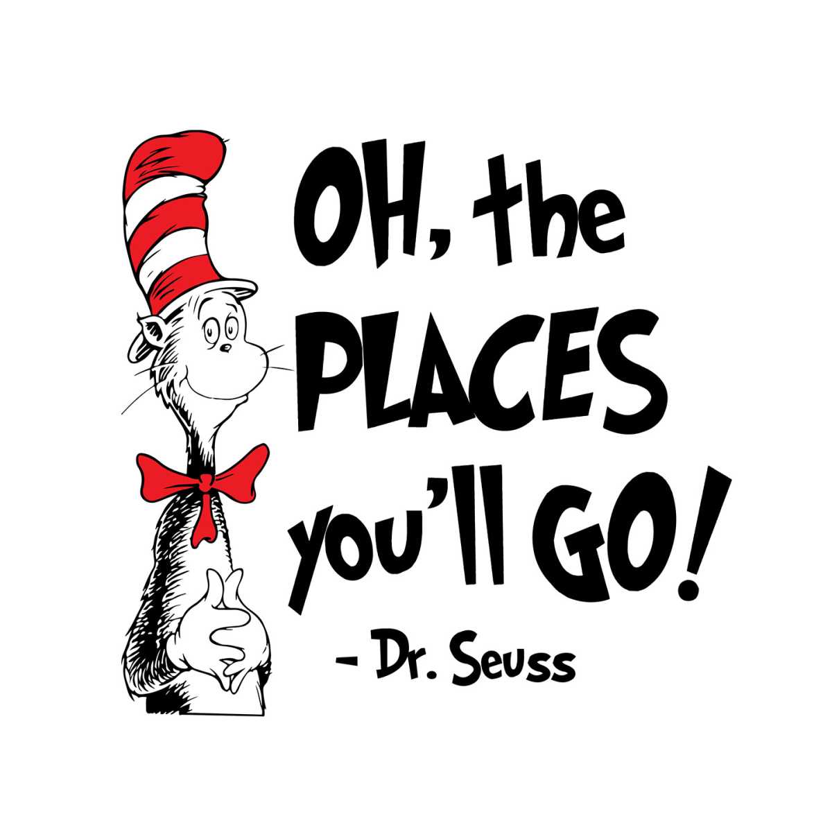 Oh The Places You'll Go Svg, Dr Seuss Svg, Dr Seuss Quotes, | Inspire ...