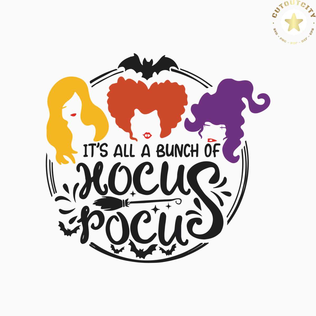 Hocus Pocus SVG, Sanderson Sisters SVG, Witches Hair Cute Ha | Inspire ...