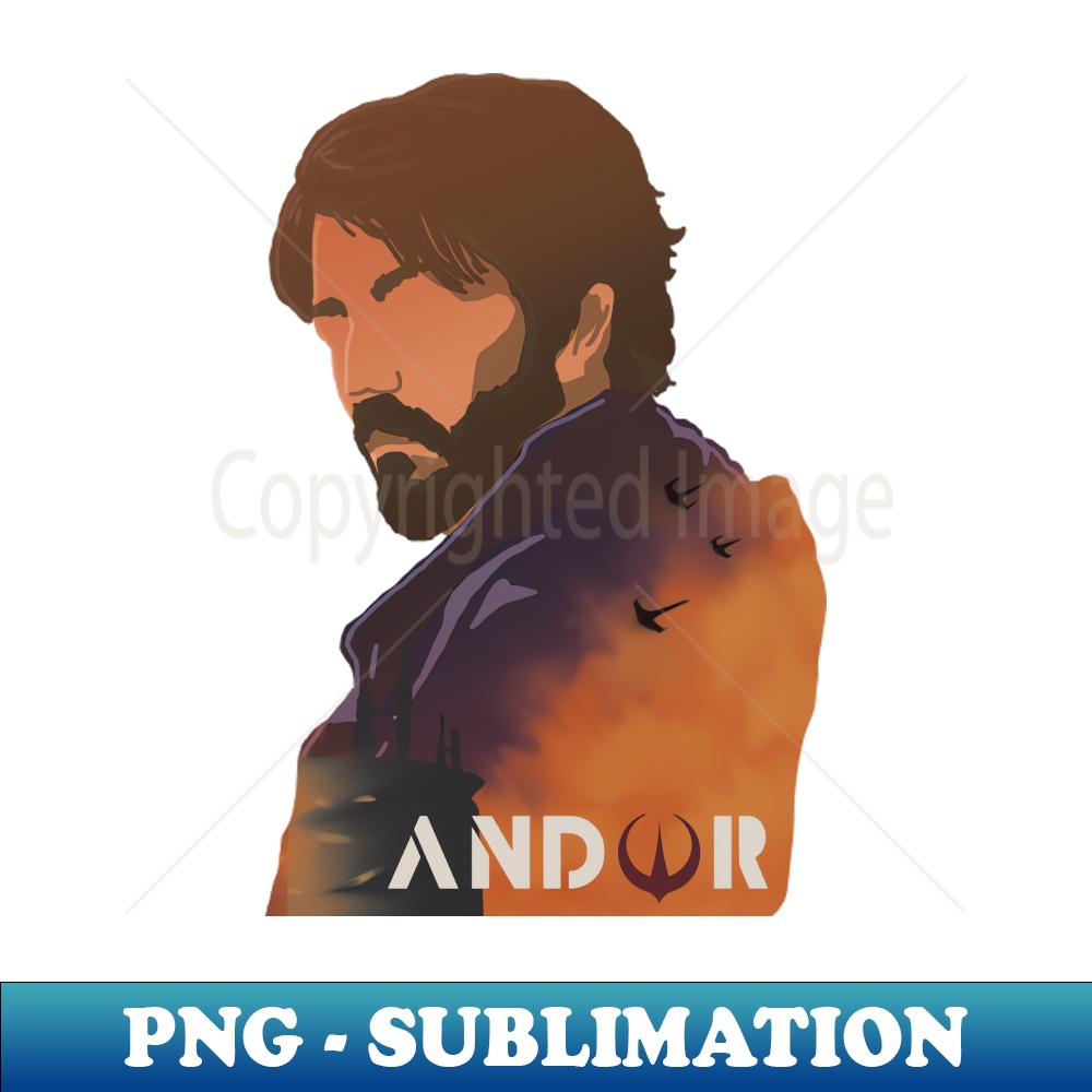 Cassian Andor Silhouette 2 - Instant PNG Sublimation Downloa | Inspire ...