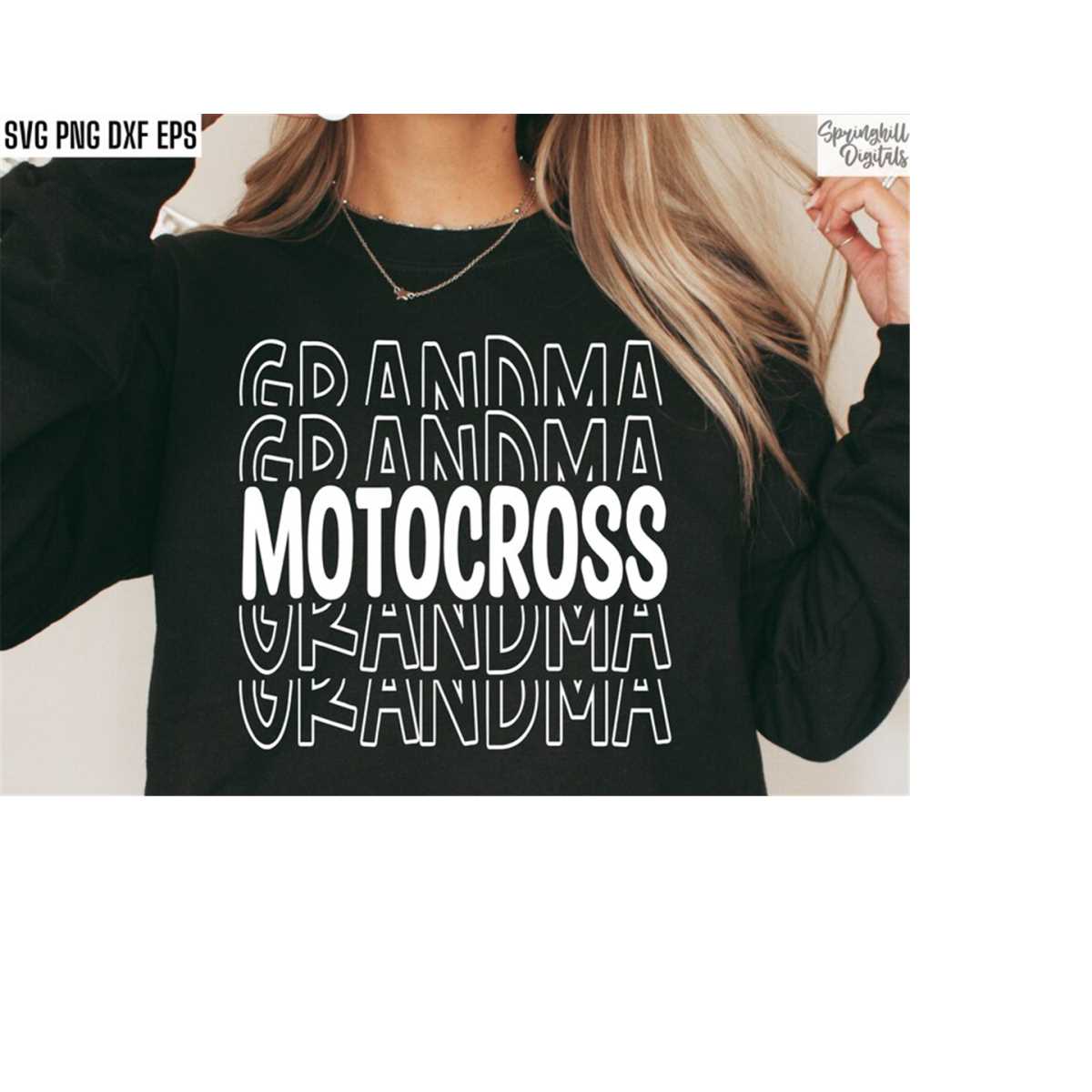 Motocross Grandma Heart Leggings Purple