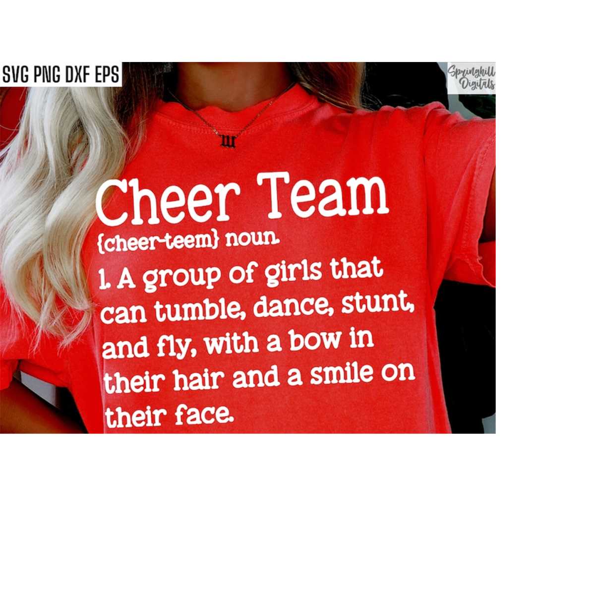 Cheer Team Definition Cheer Shirt Svgs Cheerleading Cut Inspire