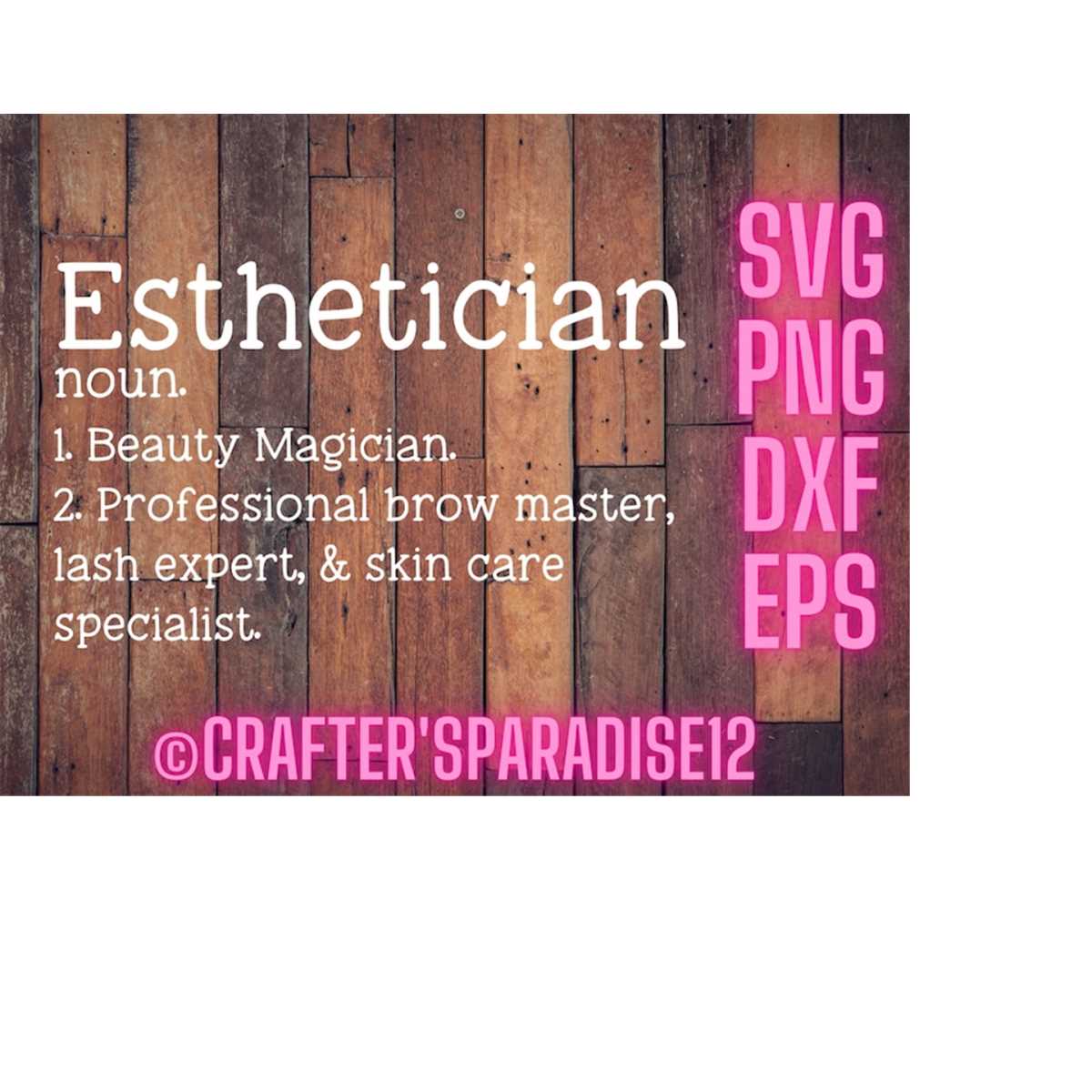 Esthetician Svg Definition Cut File Salon Sign Svg Fun Inspire