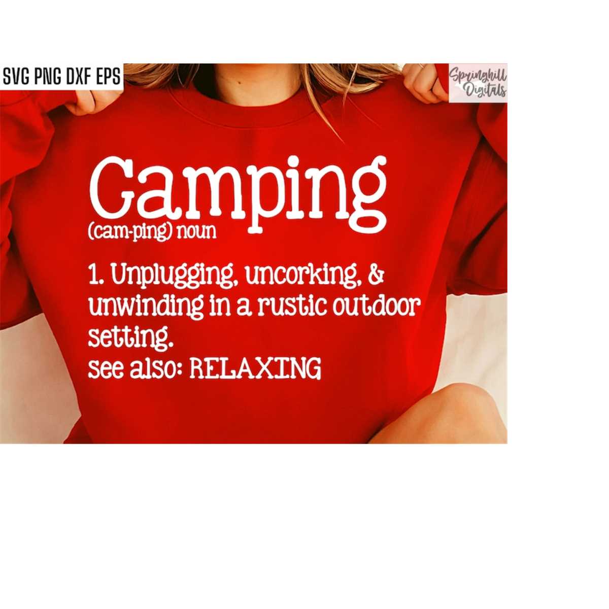 Camping Definition Camping Shirt Svg Camper Sign Svgs Inspire