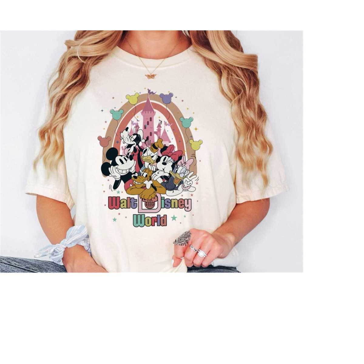 Vintage Walt Disney World Shirt, Retro Mickey Comfort Colors