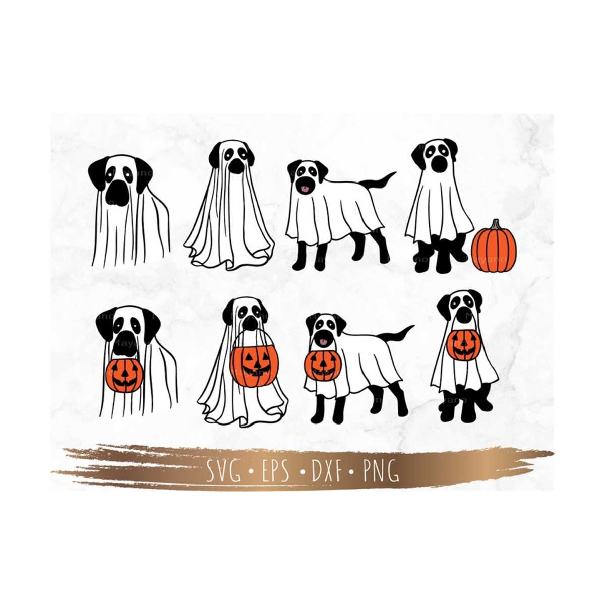Black Ghost Labrador Retriever Dog svg, Boo svg, Halloween s | Inspire ...