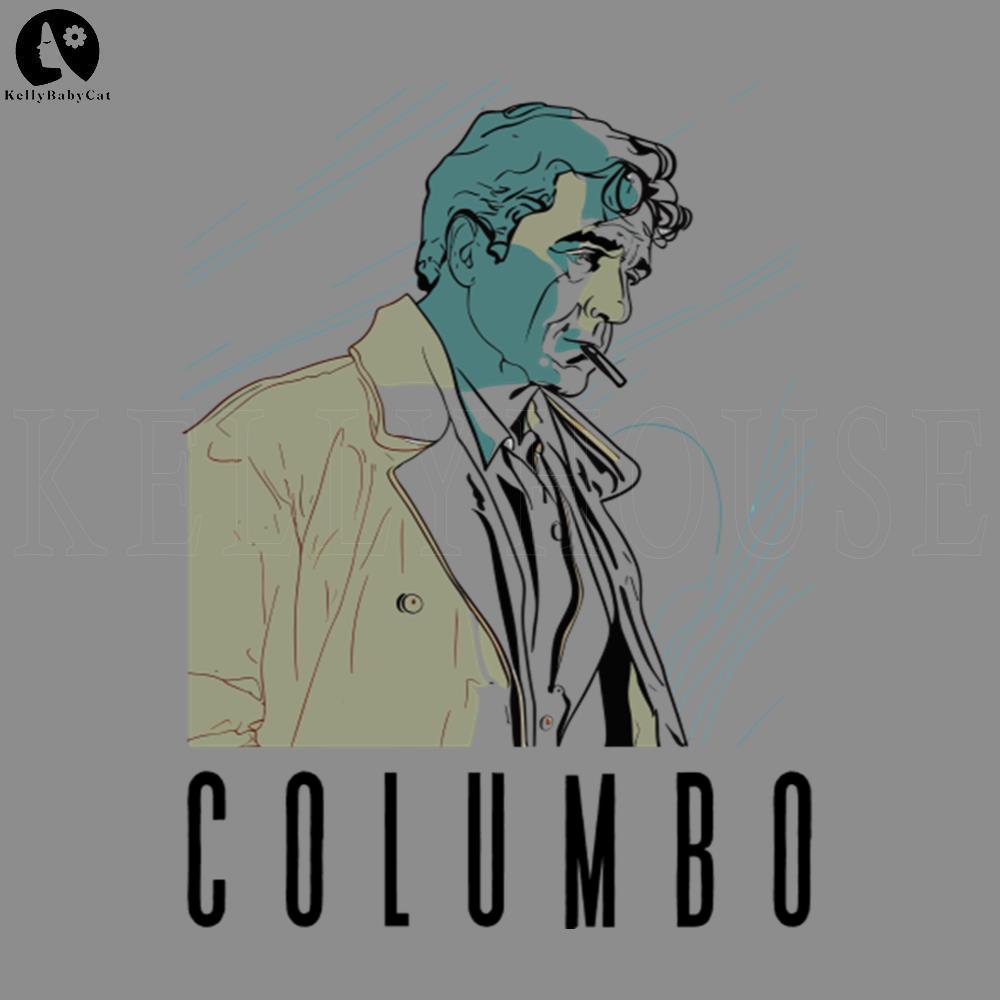Columbo Retro Fan Artwork PNG, Digital Download | Inspire Uplift