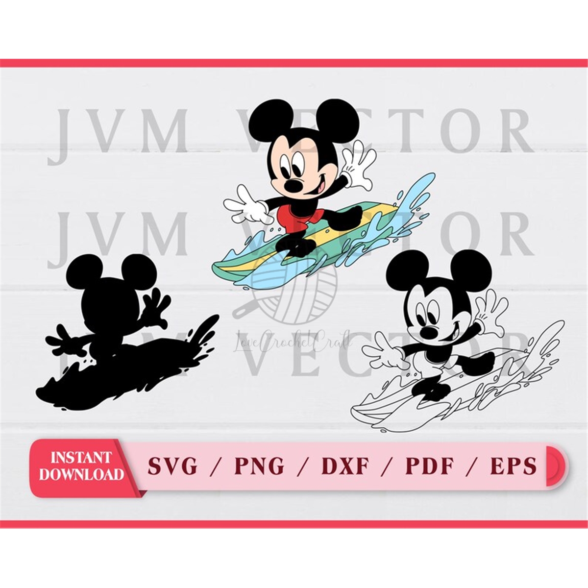 Mouse Beach SVG, clipart, digital file | Inspire Uplift