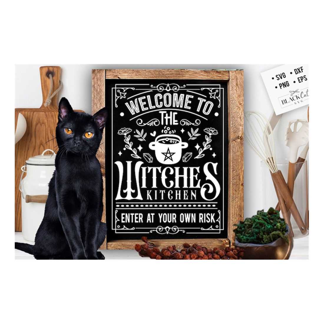 Custom Personalized Witch Kitchen Metal Sign - Gift Idea For Witch Lover - I Welcome Water Earth Fire Air