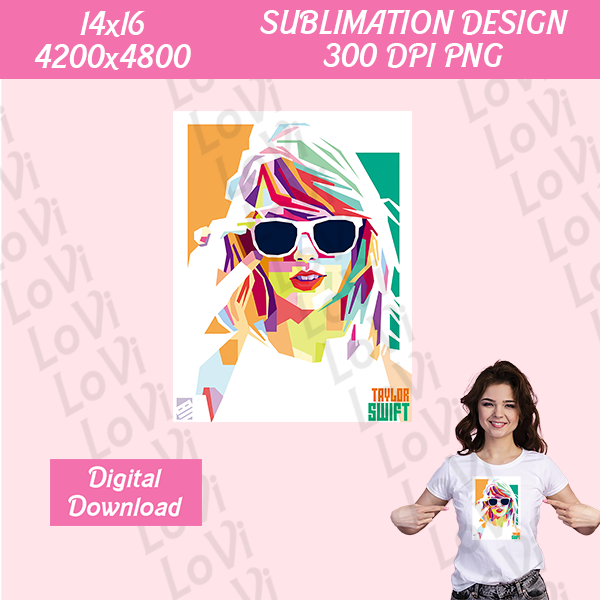 taylor swift pop art vibrant colors portrait digital file do - Inspire