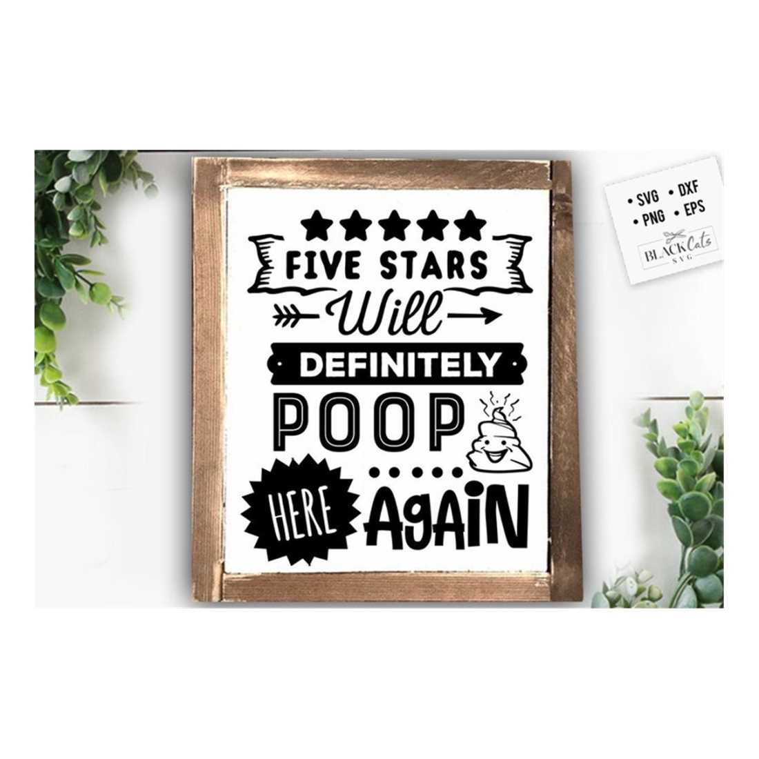 Will poop here again svg, Bathroom SVG, Bath SVG, Rules SVG, Inspire