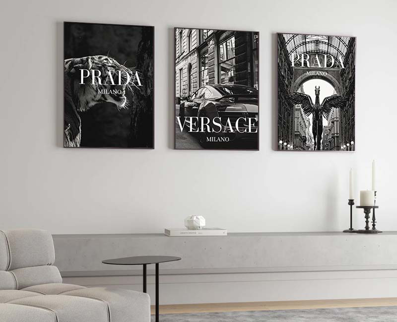 set of 3 prints | digital download – luxe poster co... Luxury Brands Digital Poster, Trendy Printable With Logo, Fa - Inspire ...