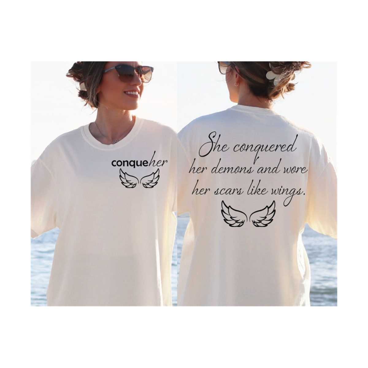 Women Empowerment Svg, She Conquered Her Demons Svg, She Ove Inspire(00)
