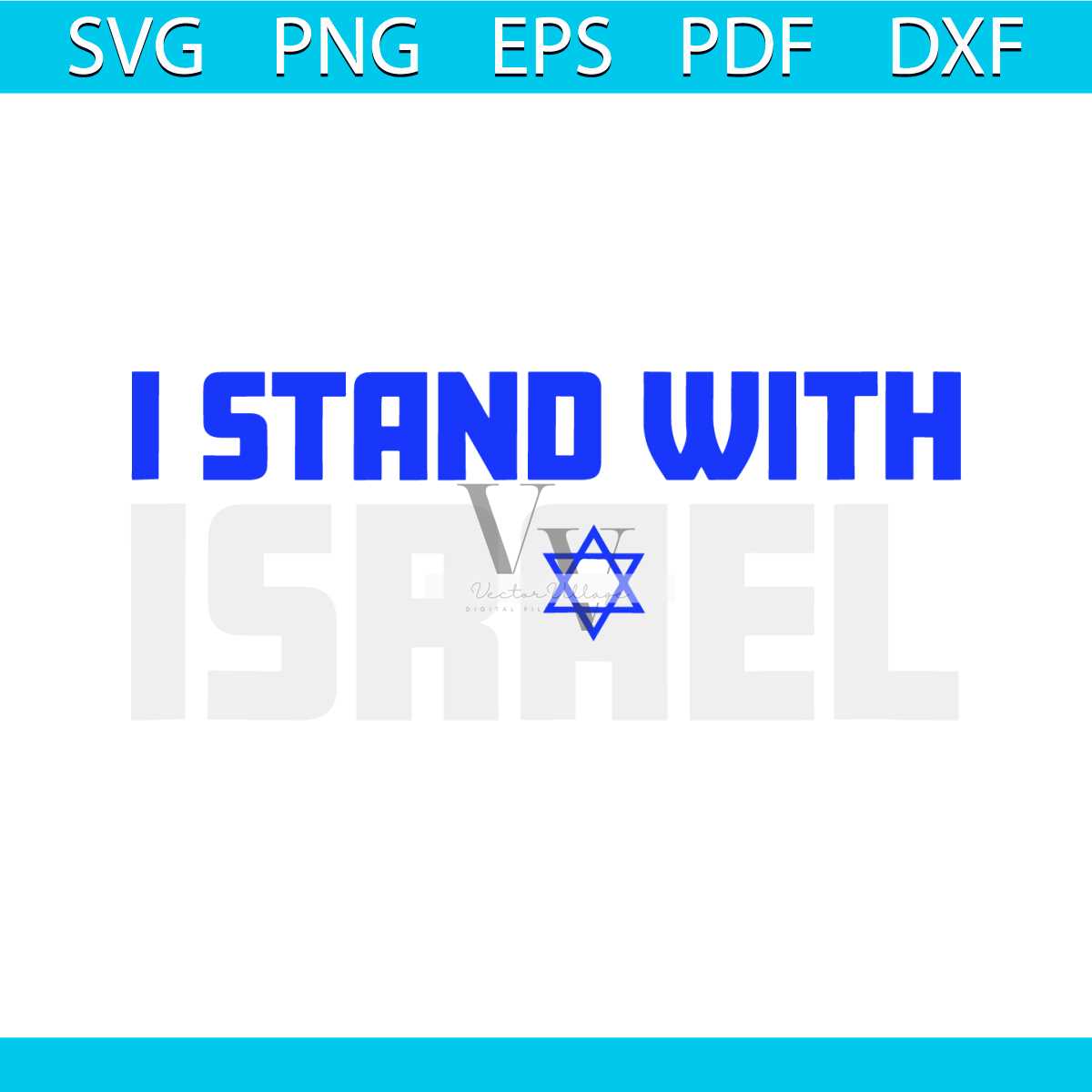 Support Israel Stand With Israel SVG Graphic Design File - Inspire Uplift