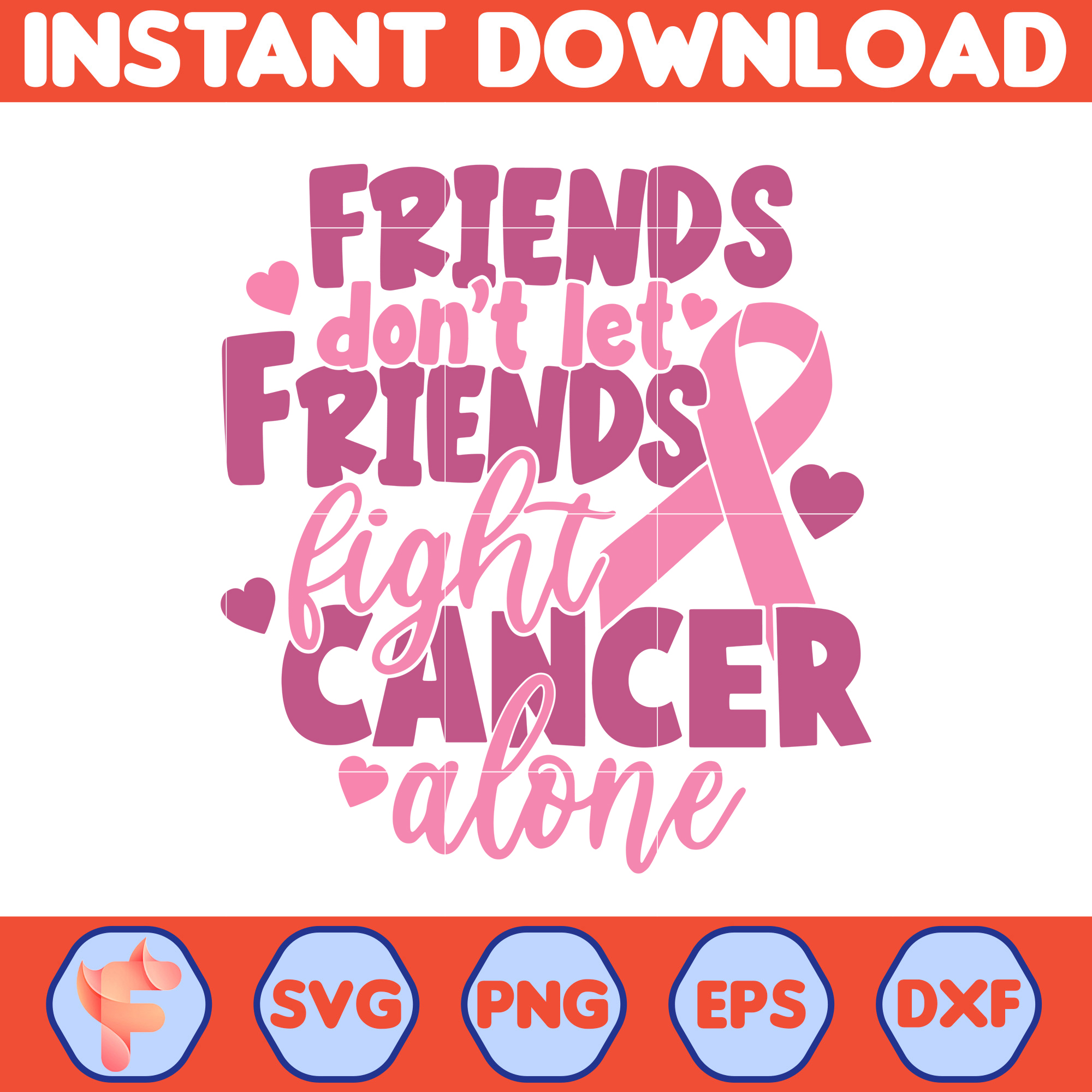Breast Cancer Svg, Friends Don't Let Friends Bight Cancer Al Inspire