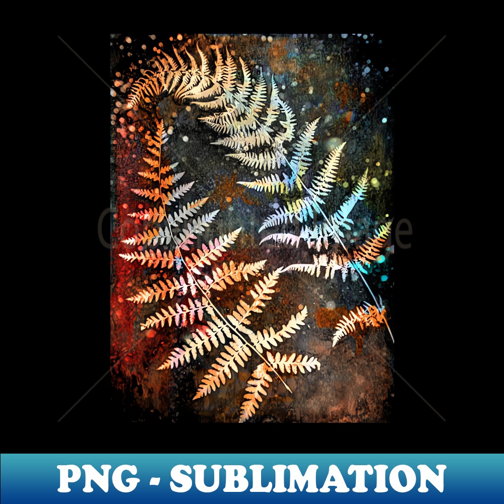 Rust fern print - Sublimation-Ready PNG File - Perfect for P | Inspire ...