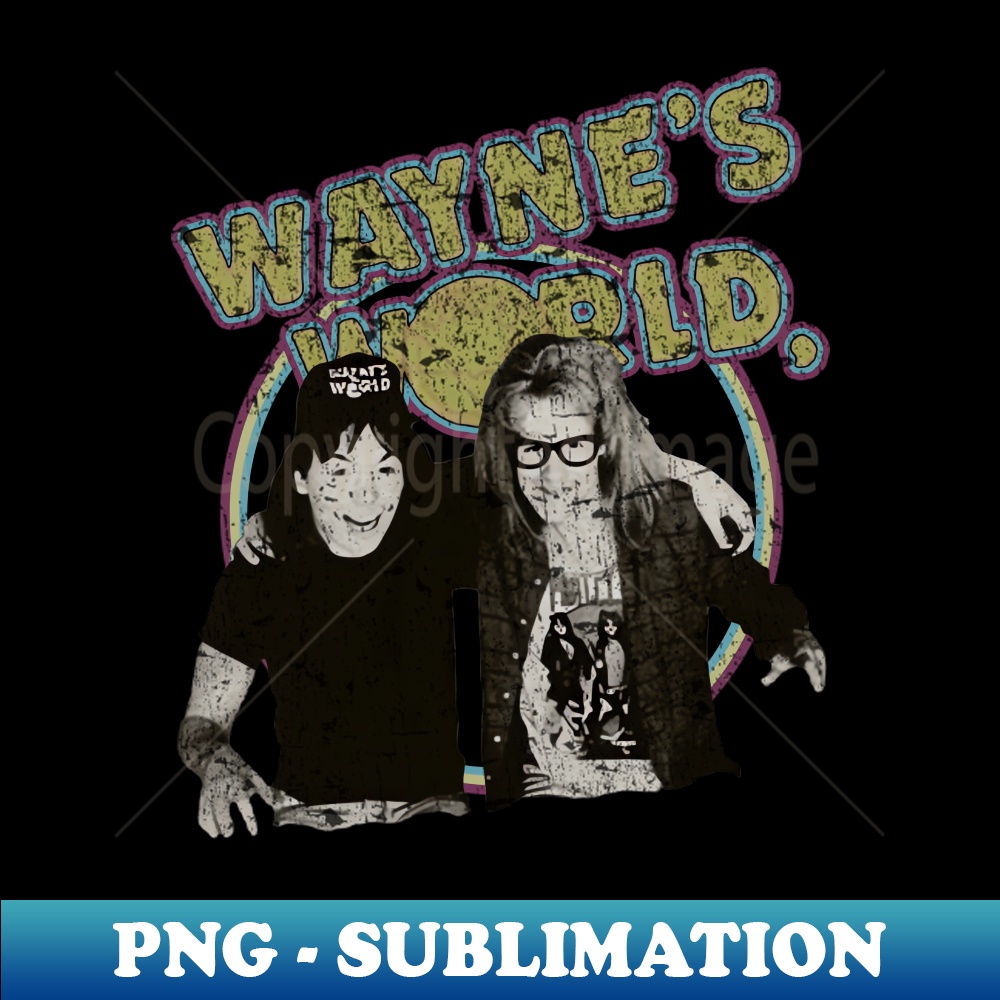Vintage Waynes World - High-Quality PNG Sublimation Download | Inspire ...