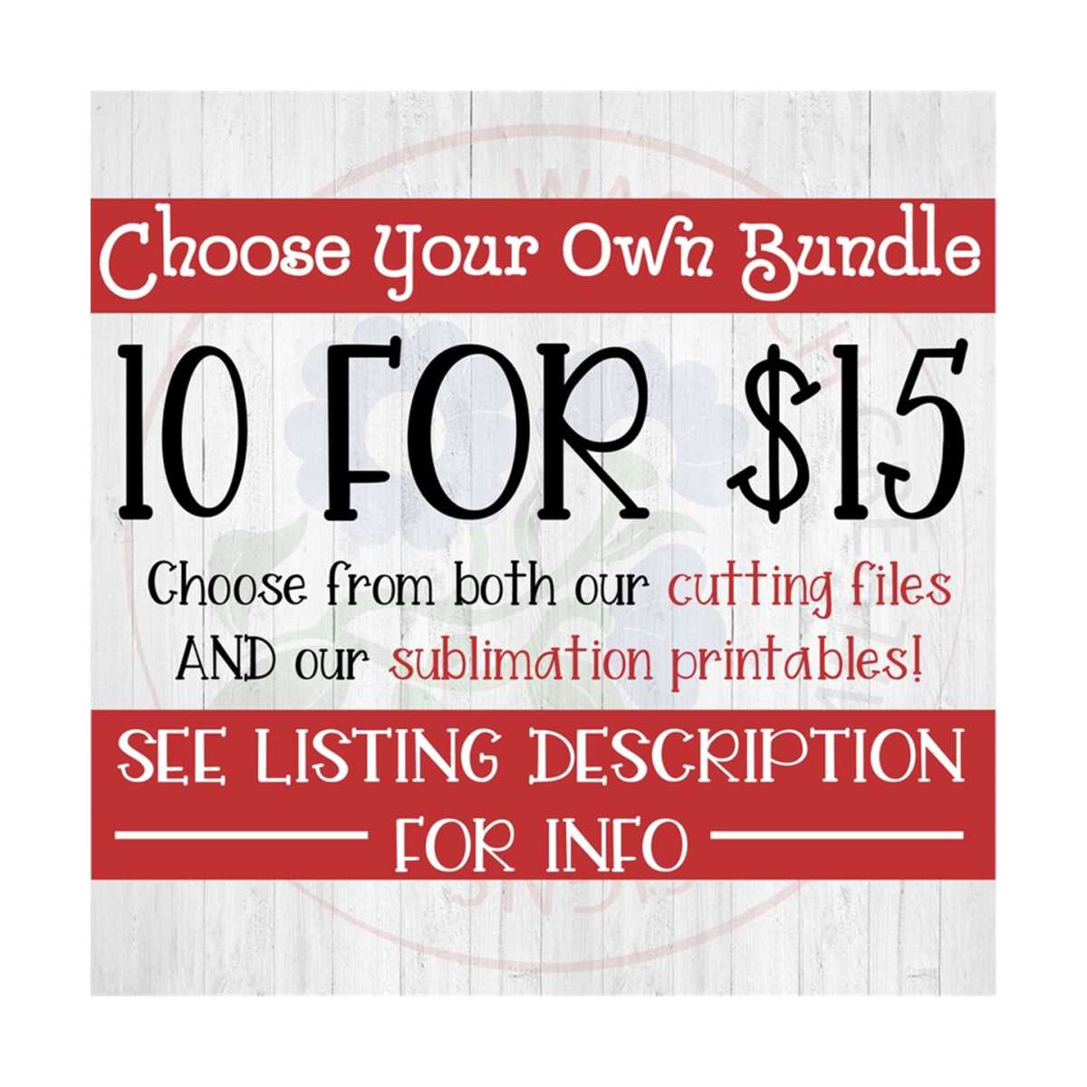10 for 15 BUNDLE, Choose Your own Bundle, Custom Bundle, Cus | Inspire ...