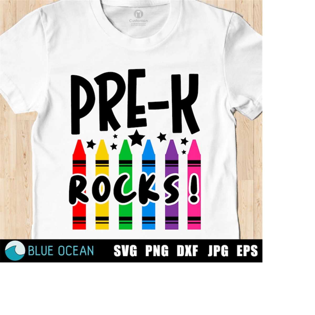 Pre-K rocks SVG, Pre-k SVG, First day of school SVG, Pre Kin - Inspire ...