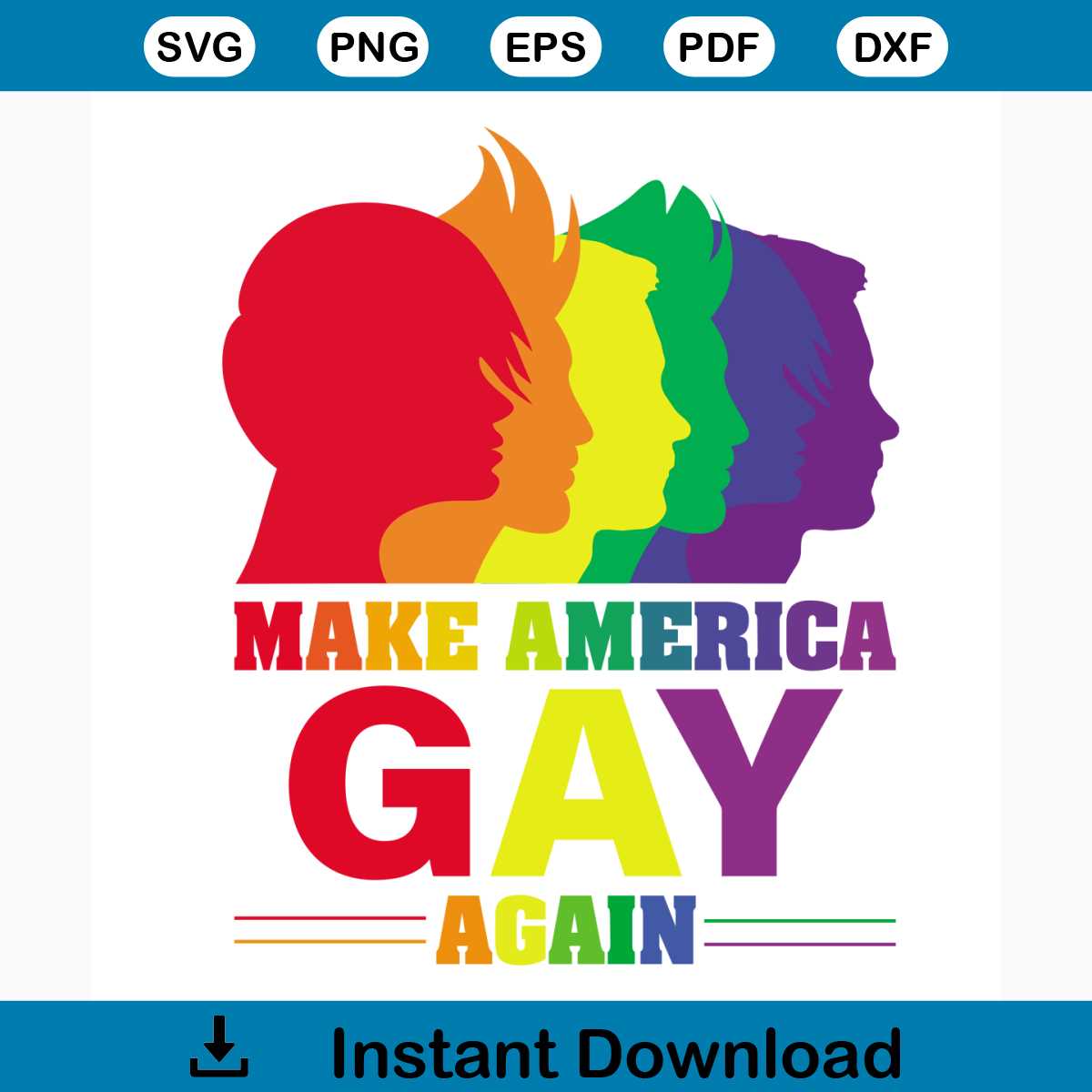 Make America Gay Again Svg, Lgbt Svg, Pride Svg, Lgbt Day Sv | Inspire ...