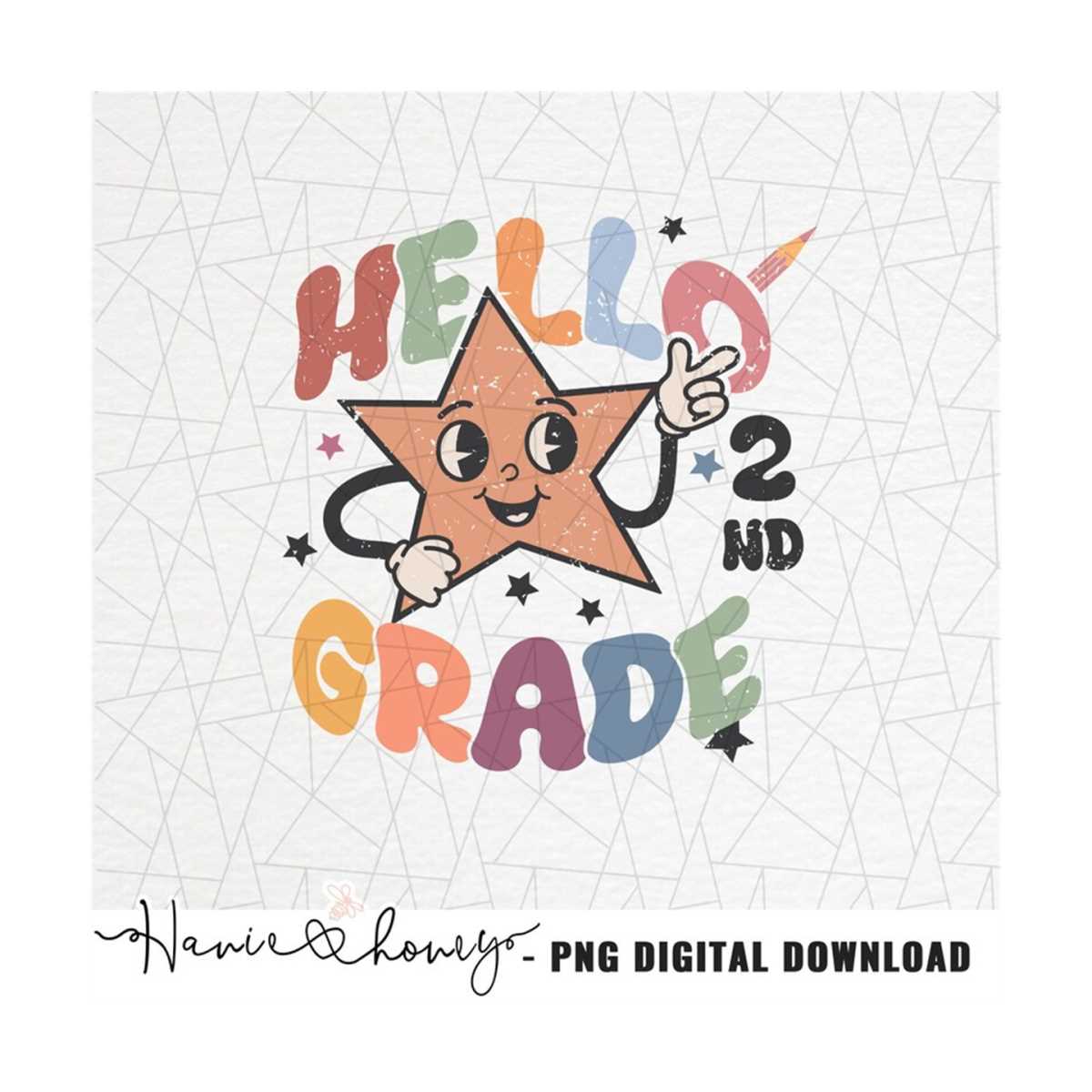 Hello 2nd grade png - First day of school png - Hello fir | Inspire Uplift