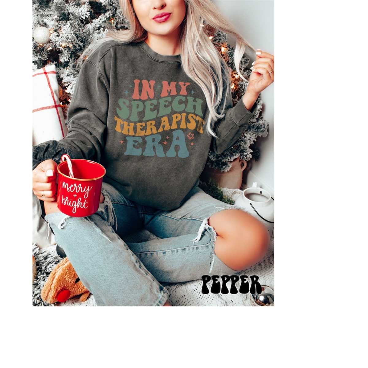 Language Back Sweater