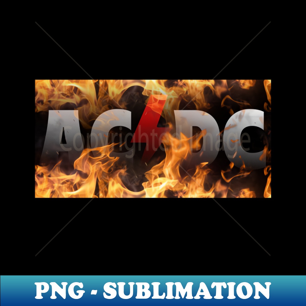 ACDC FIRE LOGO - PNG Sublimation Digital Download - Defying | Inspire ...