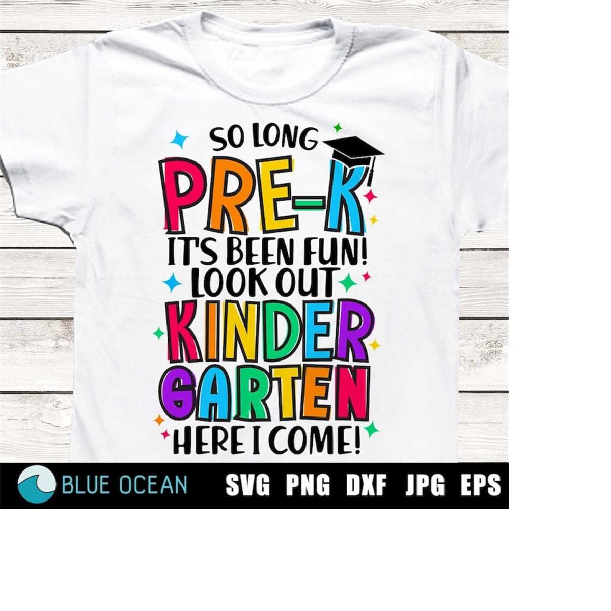 So Long Pre-K SVG, Pre-K Graduate SVG, Graduation 2023 Svg, - Inspire ...