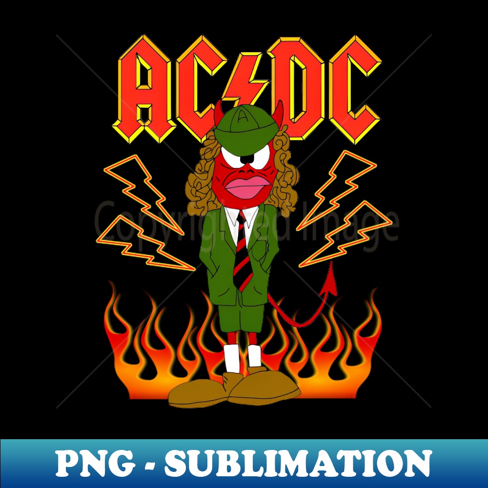 acdc - PNG Transparent Digital Download File for Sublimation - Inspire ...