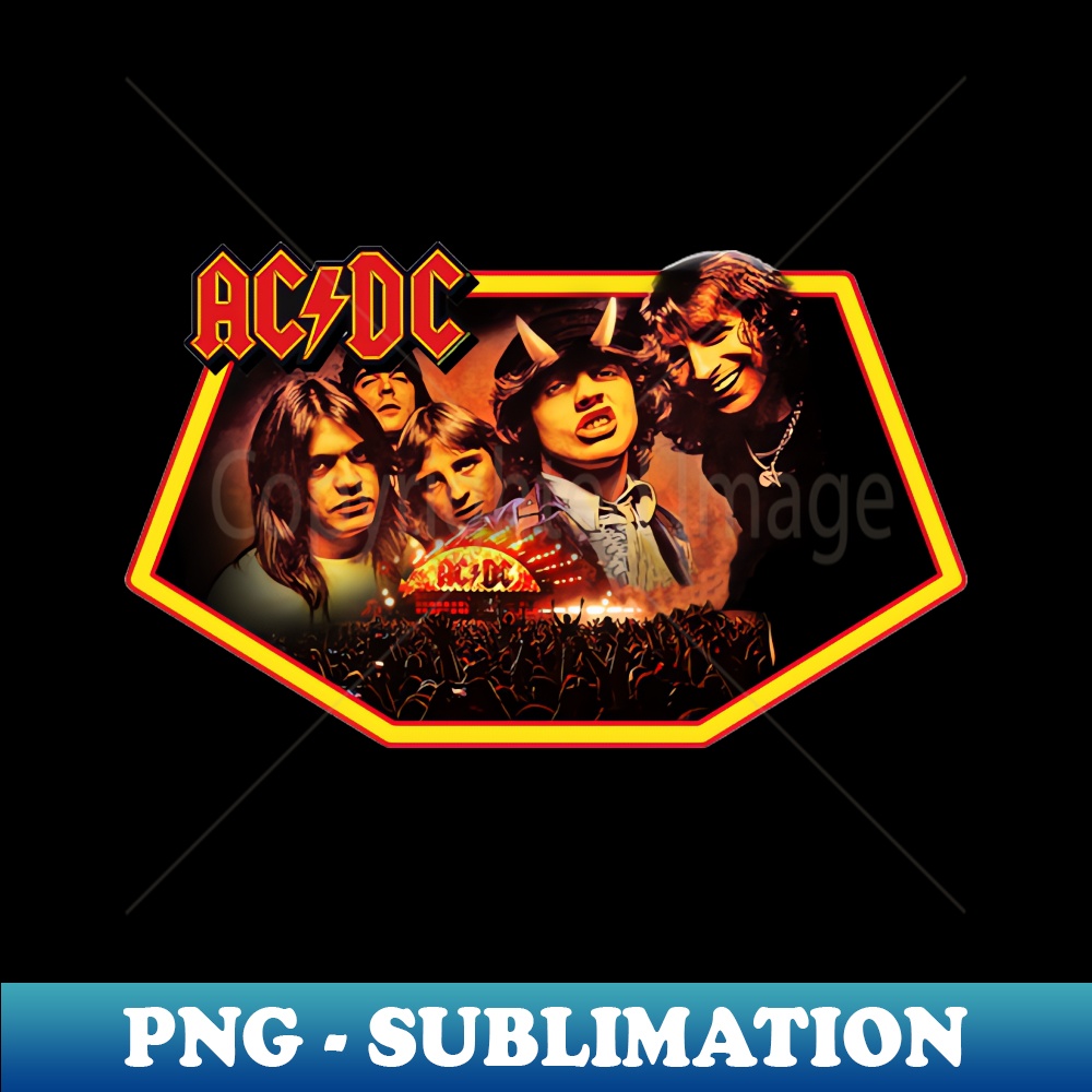 vintage acdc - PNG Transparent Sublimation File - Bring Your | Inspire ...