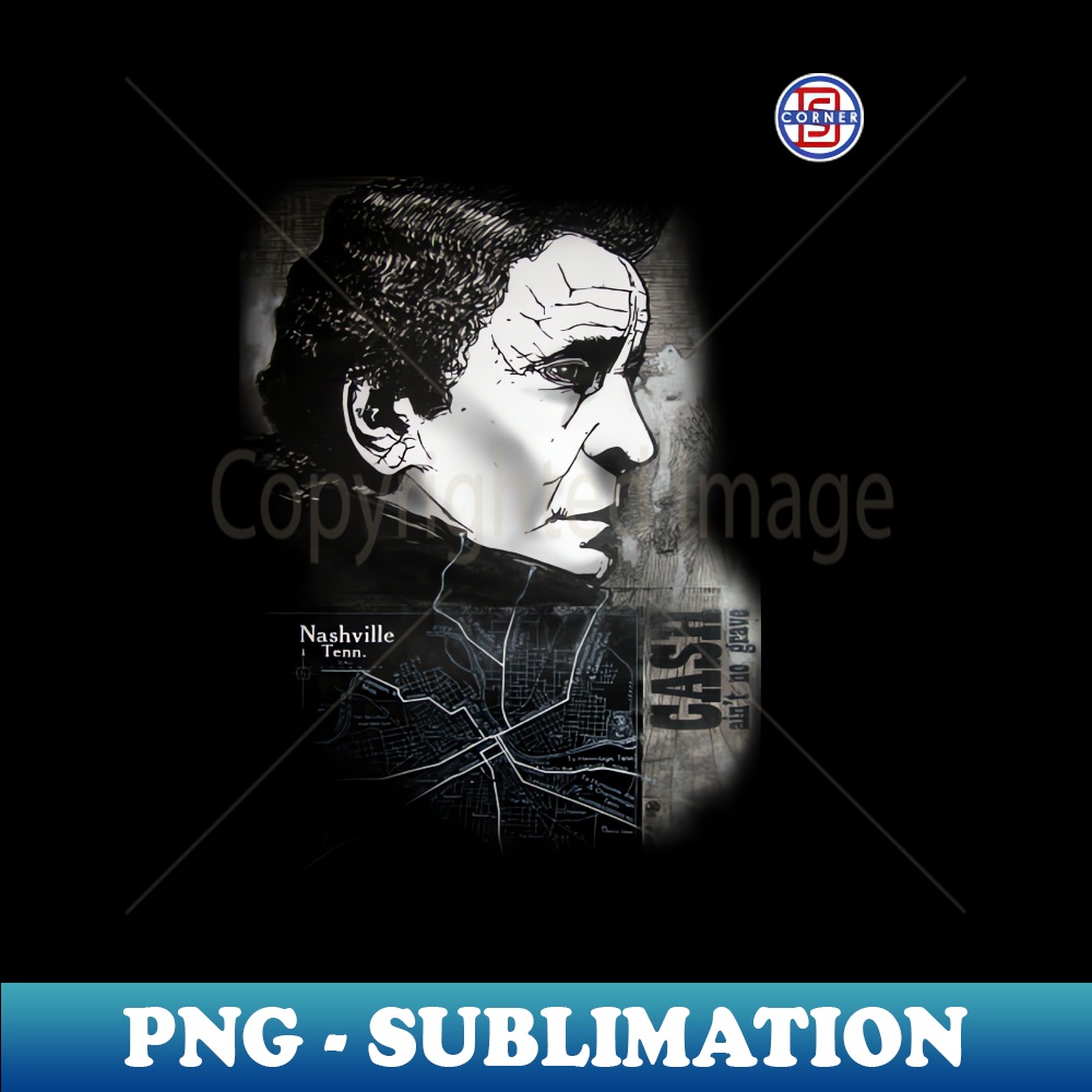 Johnny Cash - Professional Sublimation Digital Download - Br - Inspire ...