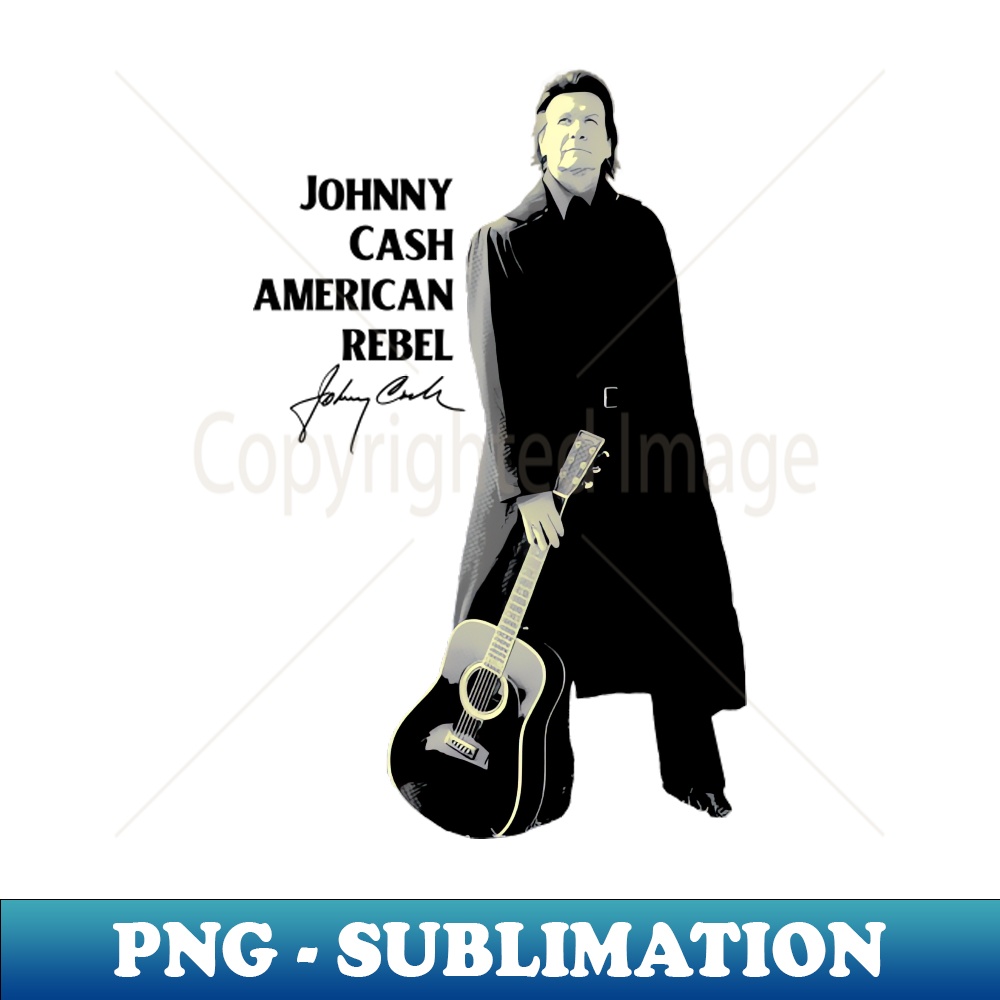 Johnny Cash American Rebel - Creative Sublimation PNG Downlo | Inspire ...