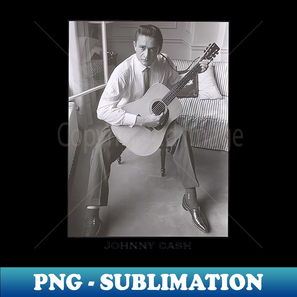 Johnny Cash Style 80s Aesthetic - PNG Sublimation Digital Do - Inspire ...