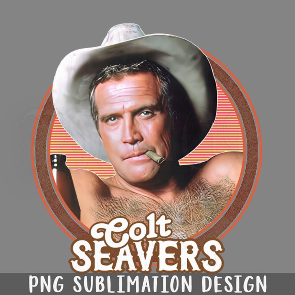 Colt Seavers 80s Retro PNG Download Inspire Uplift