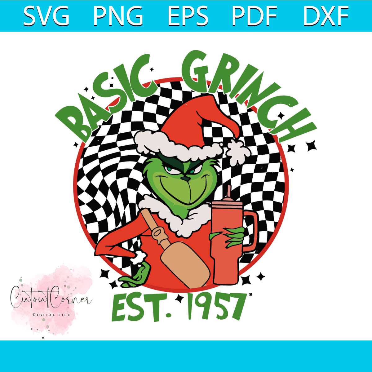 Christmas Movie Characters Retro Basic Grinch SVG Download Inspire Uplift christmas-movie-characters-retro-basic-grinch-svg-download-inspire-uplift