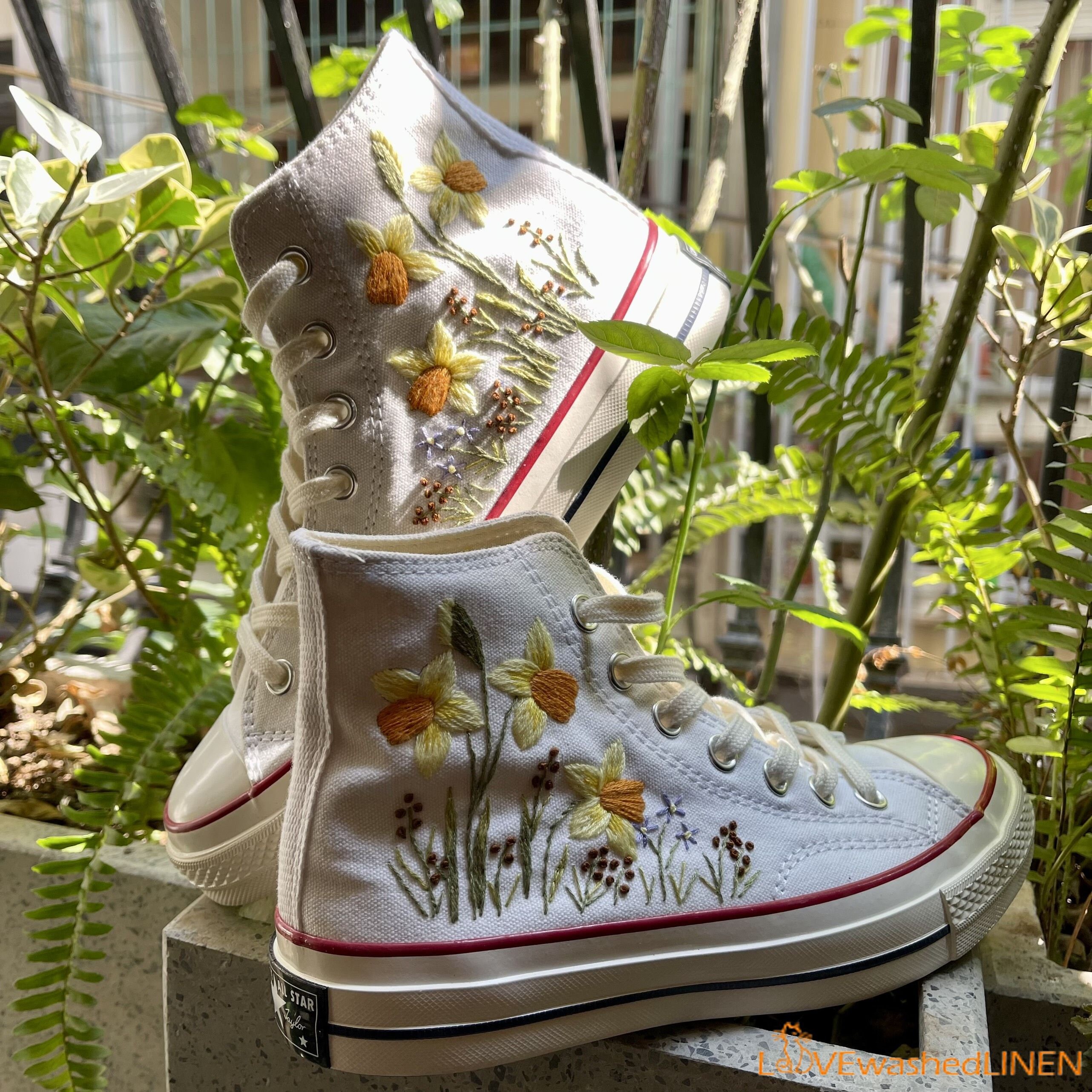 Embroidery Designs Unique Converse High Tops Custom Embroidered
