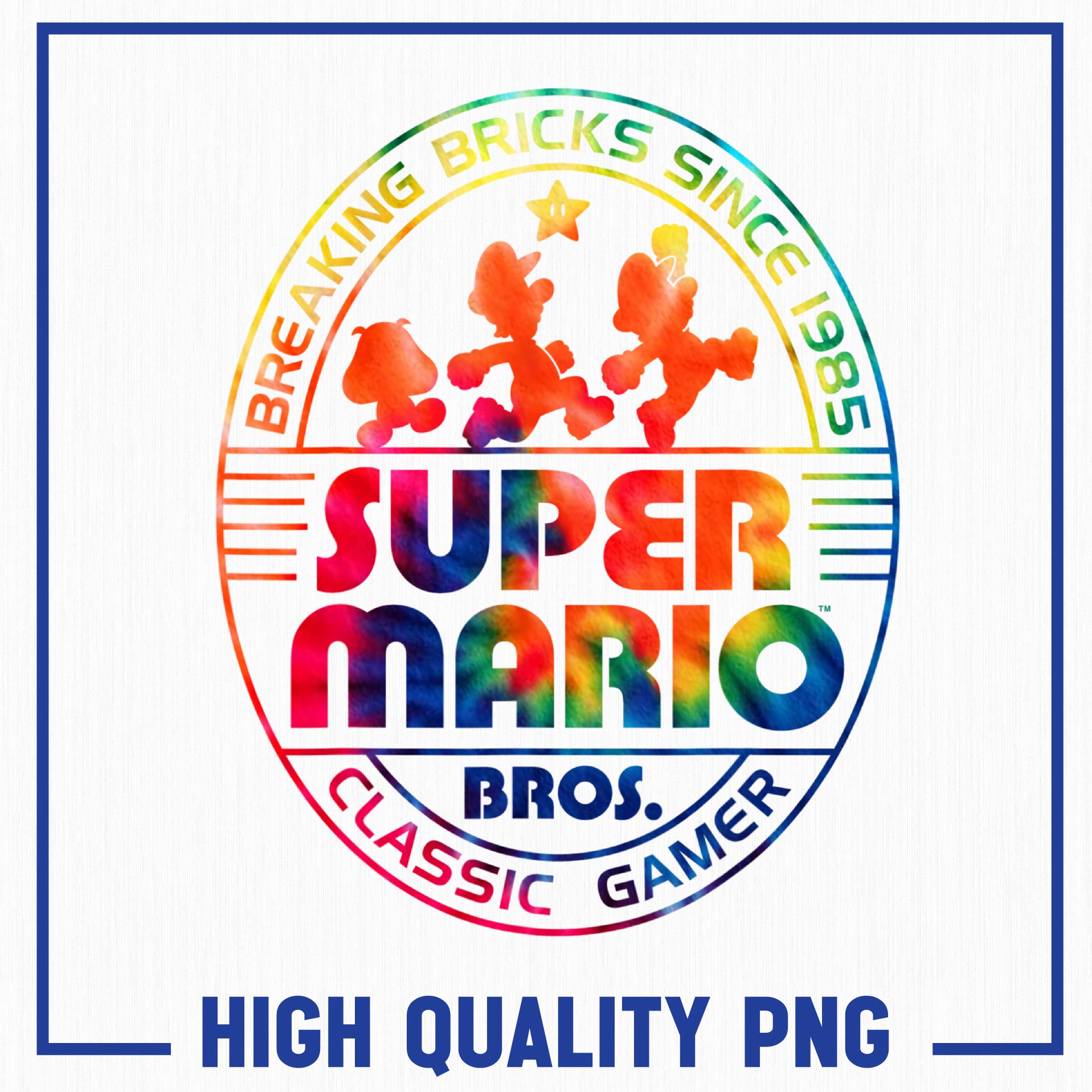Super Mario Brick Break 85 Png, Tie Dye Logo Graphic Png, Ma | Inspire ...