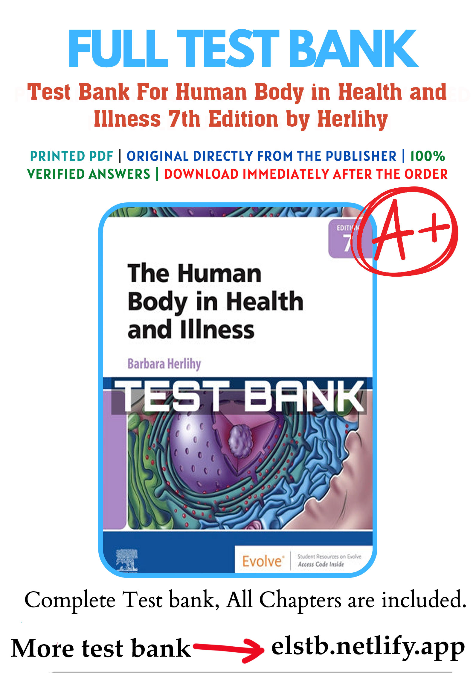 Test Bank For Human Body in Health and Illness 7th Edition b | Inspire ...