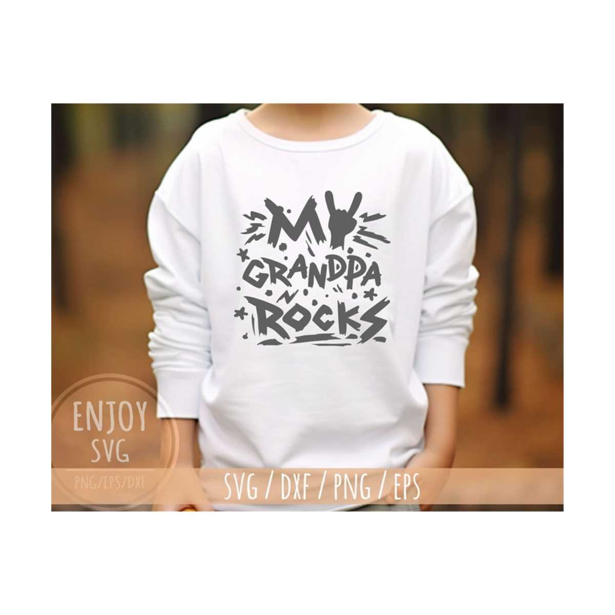 My Grandpa rocks svg, GrandPapa svg, Grandpa svg, Father's d | Inspire ...