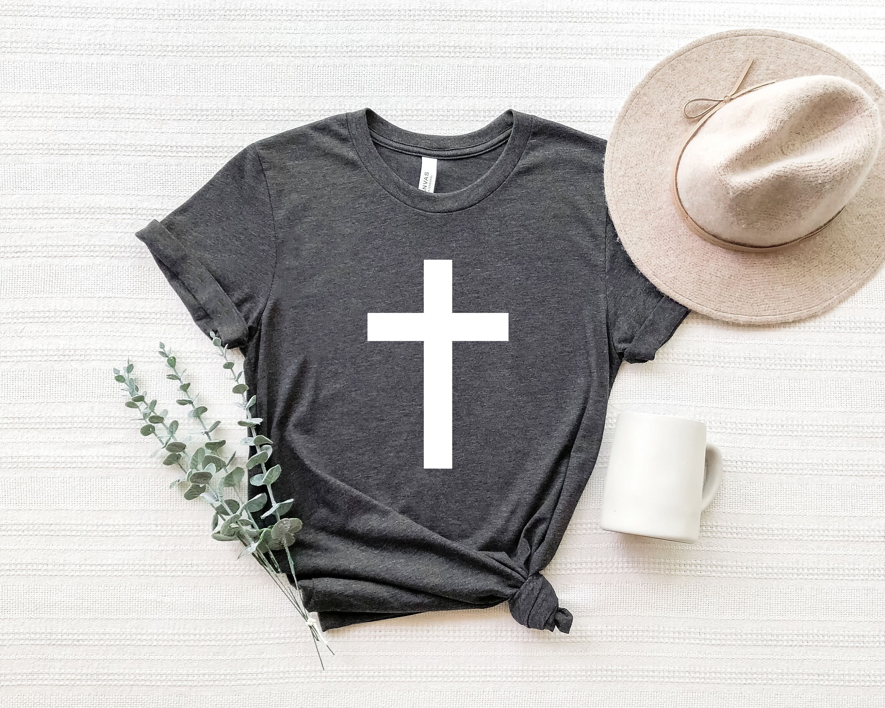 Men's and Women's Cross Shirt Png,