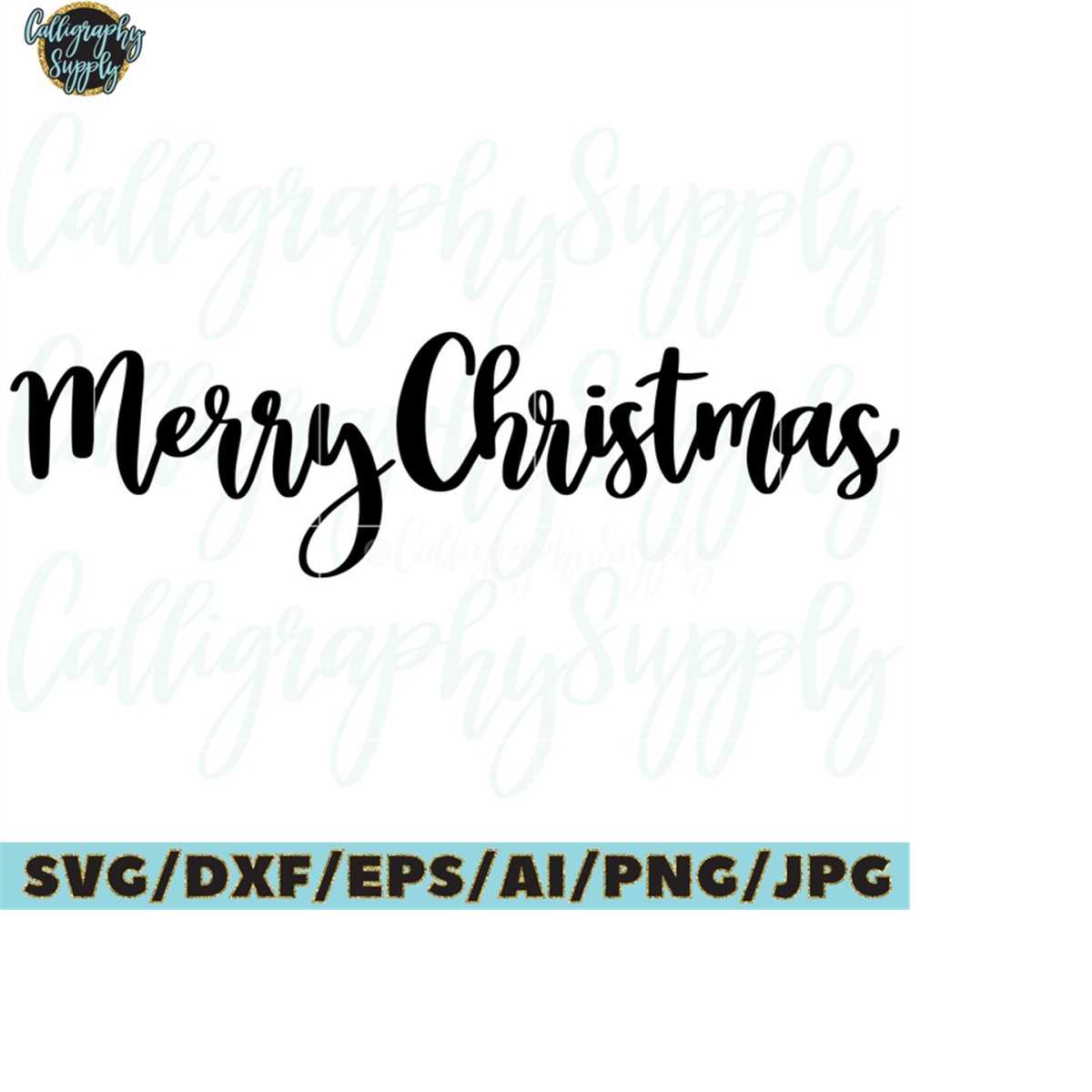Merry Christmas SVG Cut File vinyl decal file for silhouette - Inspire ...