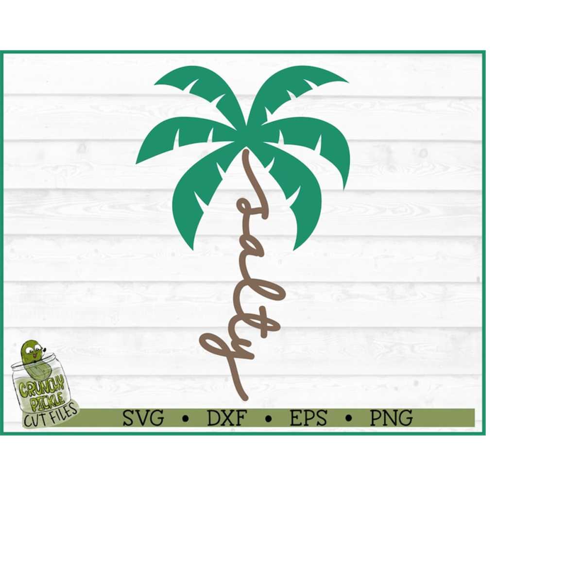Salty Palm Tree SVG File, dxf, eps, png, Beach svg, Summer s - Inspire ...