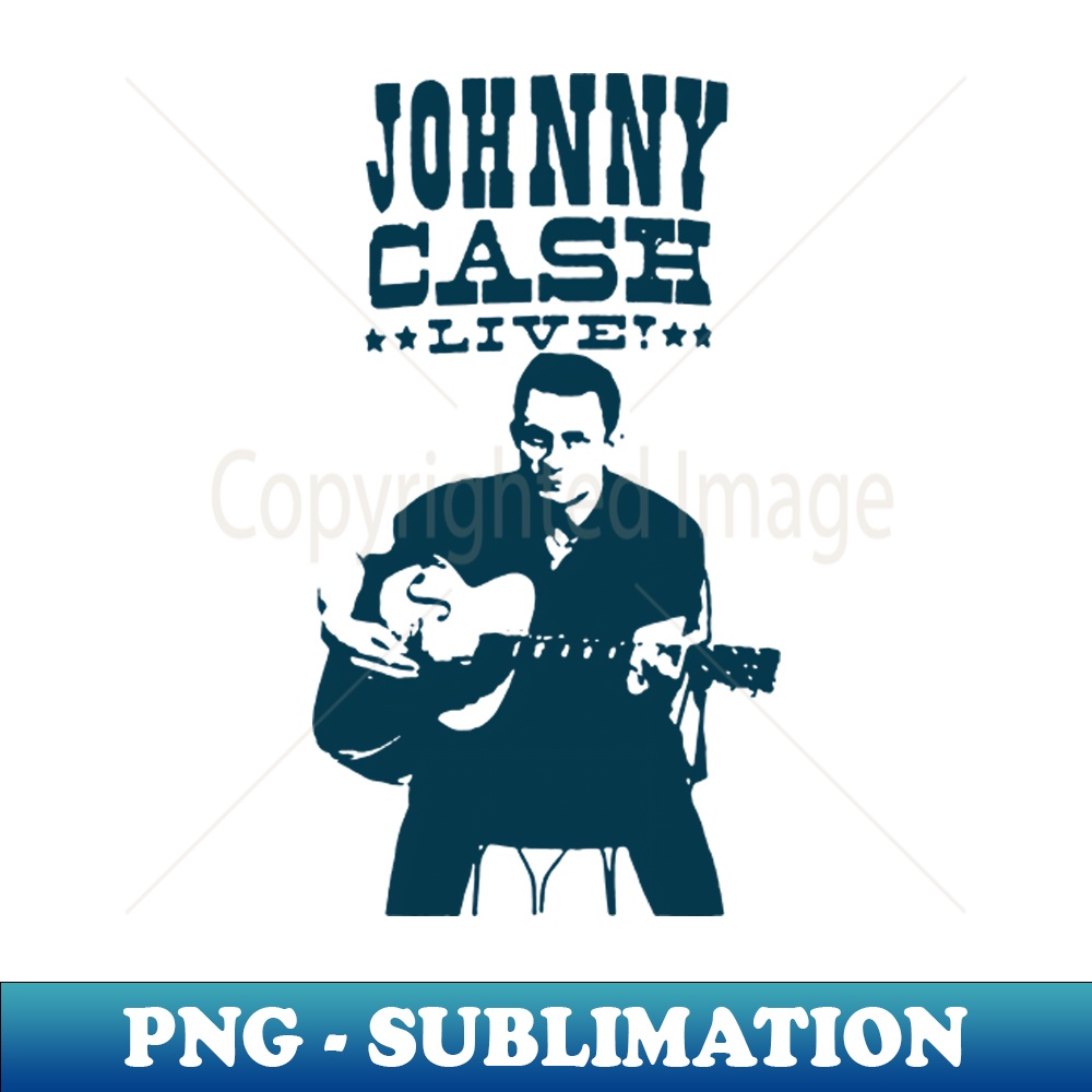 Johnny Cash - Classic Sketch - PNG Transparent Sublimation F - Inspire ...