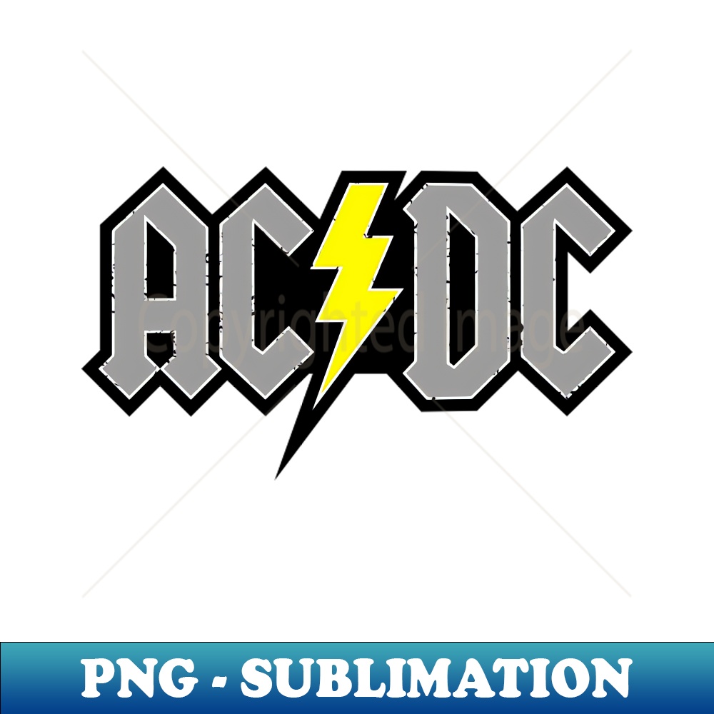 Acdc Thunderstruck TNT Grey - Signature Sublimation PNG File | Inspire ...