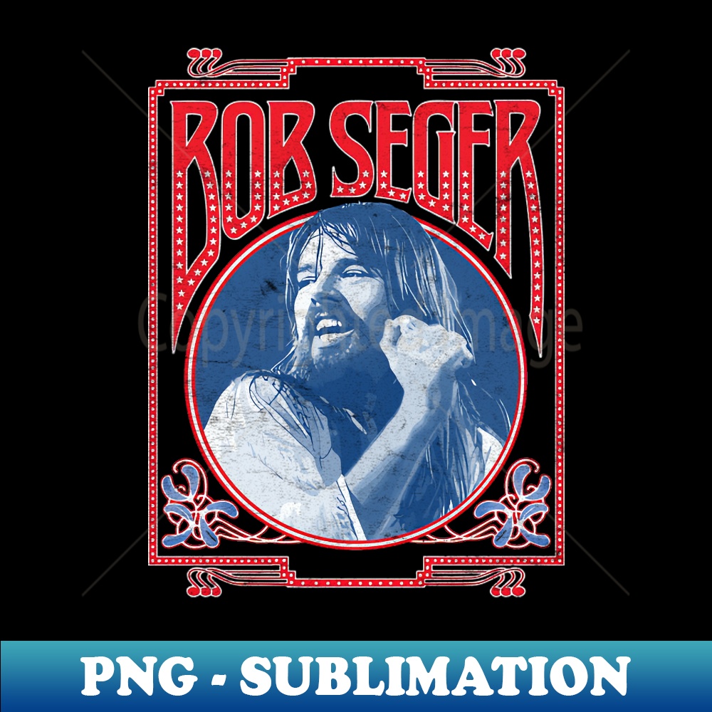 Bob Seger —— 70s Vintage Style Fan Art Design - PNG Tran - Inspire