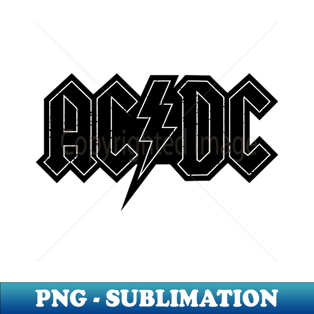 Acdc Thunder Black in Black - Stylish Sublimation Digital Do | Inspire ...