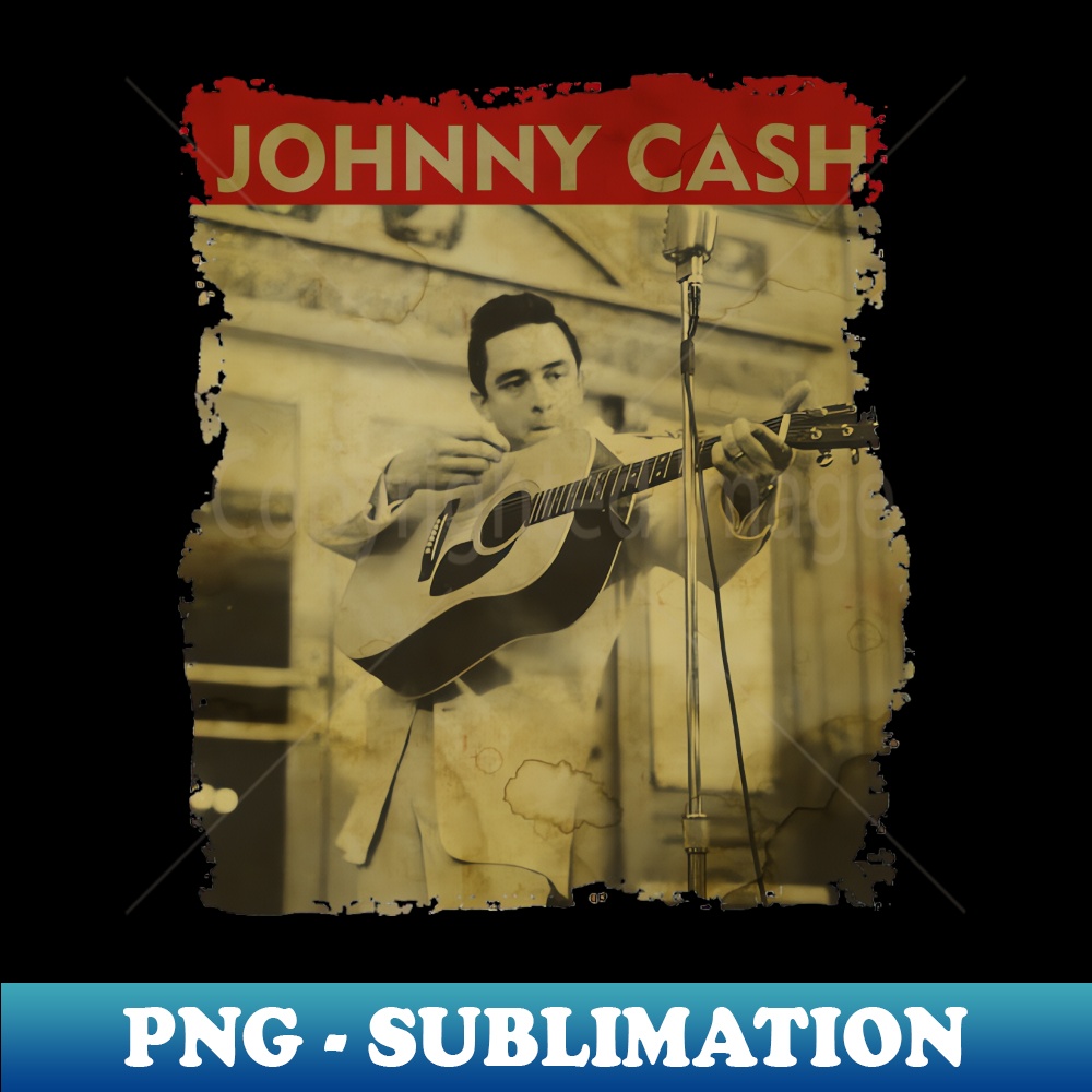 Johnny Cash - RETRO STYLE - Decorative Sublimation PNG File | Inspire ...