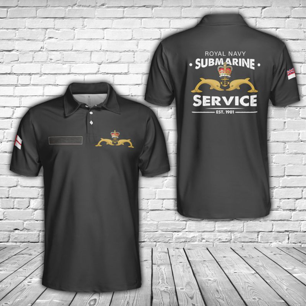 Custom Name Royal Navy Submarine Service Polo Shirt NLTD3005 Inspire