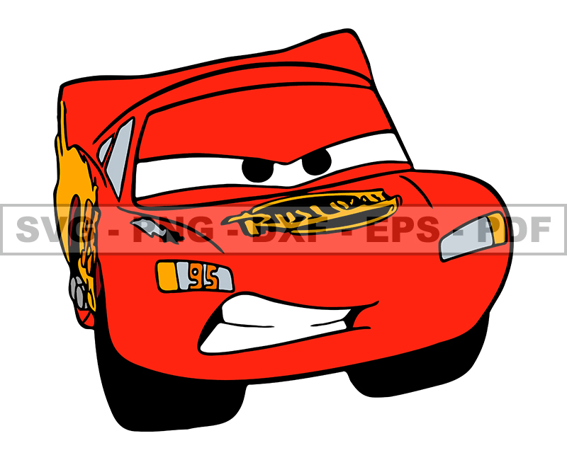 Disney Pixar's Cars png, Cartoon Customs SVG, EPS, PNG, DXF - Inspire ...