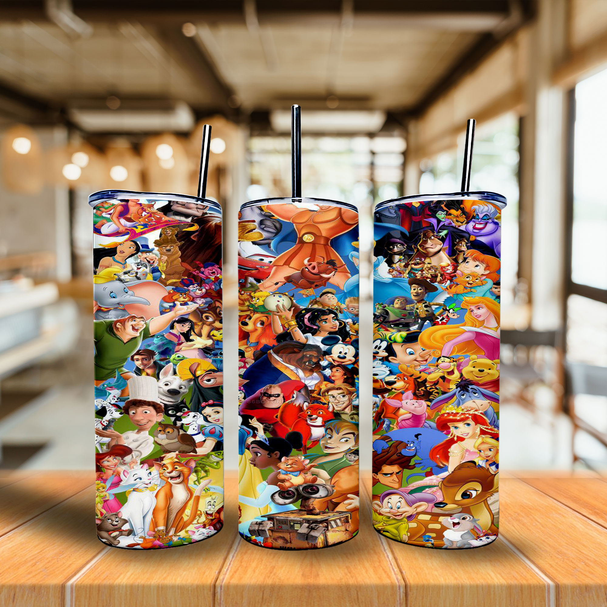 Princess Disney Tumbler Wrap, 3D Cartoon Tumbler Wrap, 20oz Inspire
